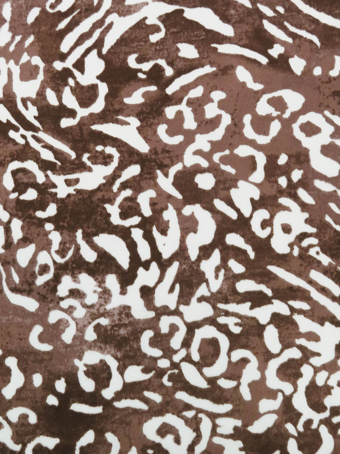 Coffee Brown/White/Mousey Brown 100% Polyester Animal Print Charmeuse 58W