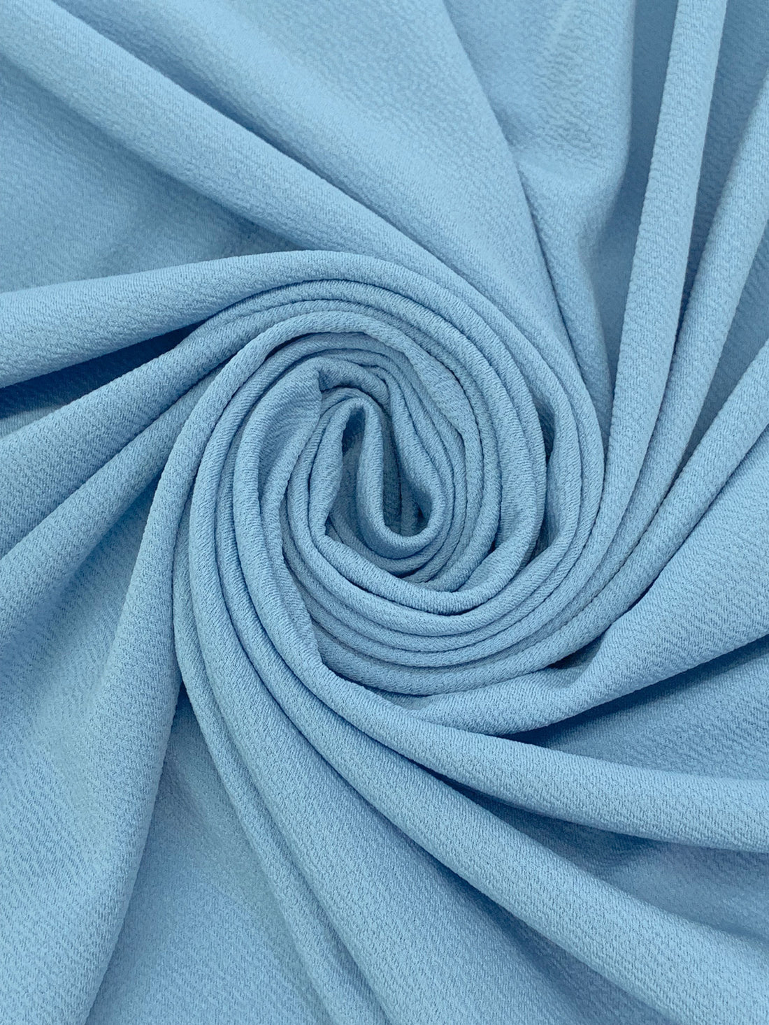 Light Steel Blue Polyester/Lycra Liverpool Double Knit 58W