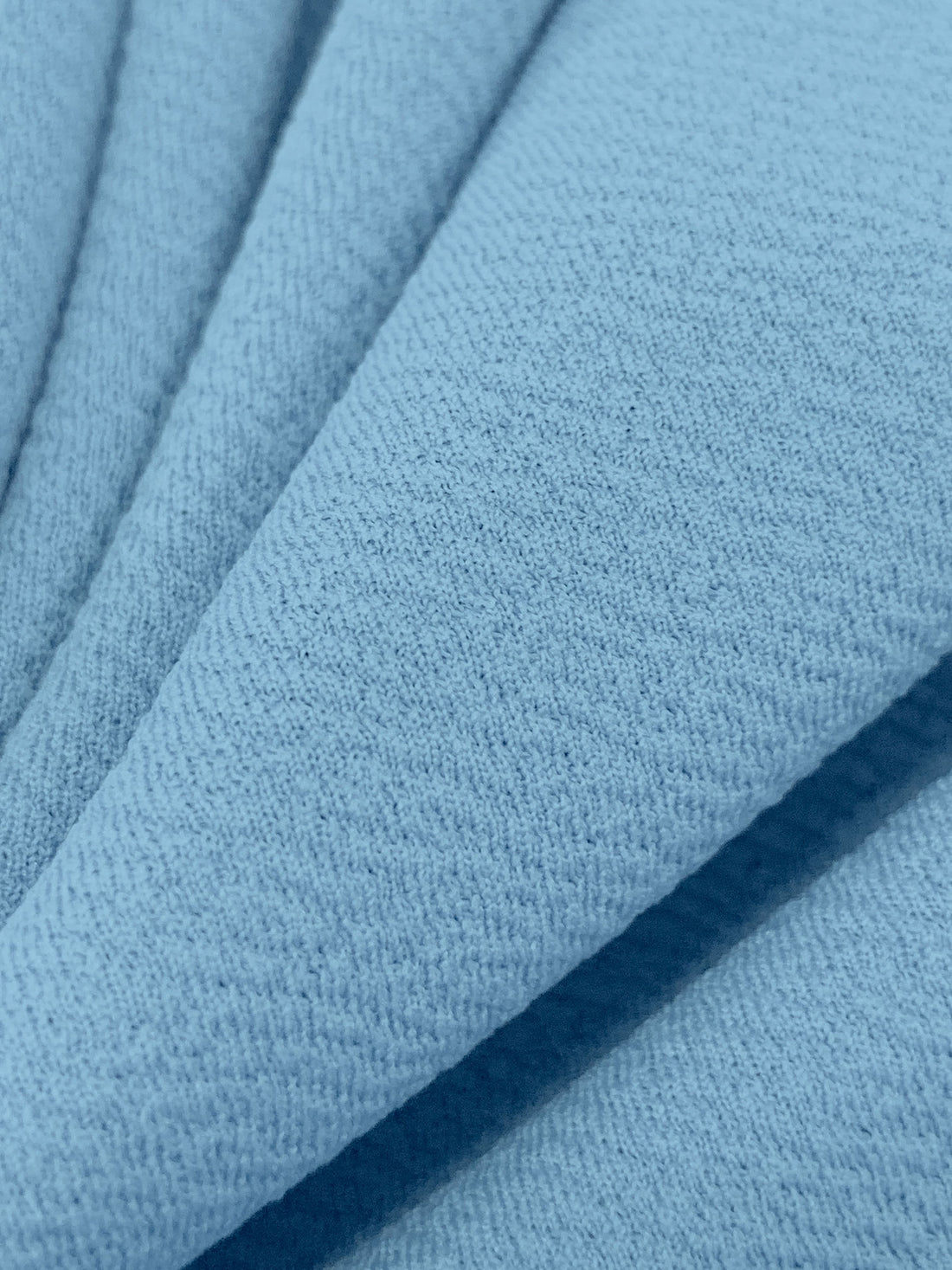 Light Steel Blue Polyester/Lycra Liverpool Double Knit 58W