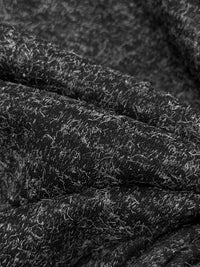 Dark Charcoal Polyester/Lycra Heathered Interlock Sweater Knit 60W