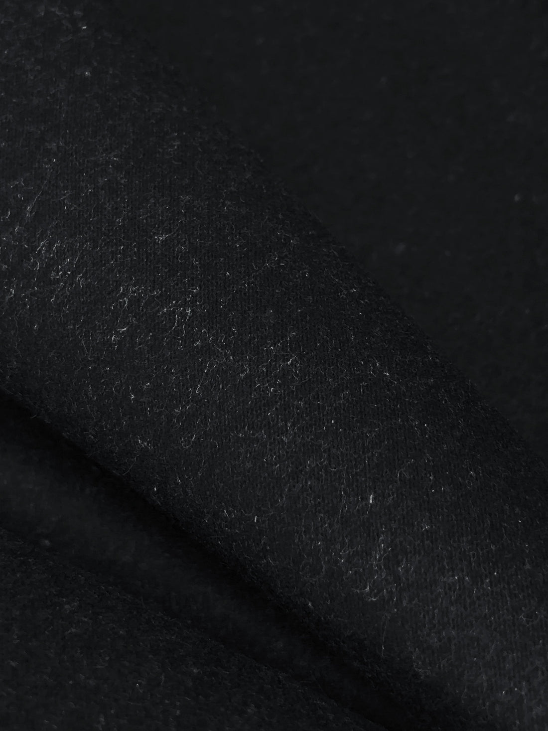 Muted Cool Black Cotton/Lycra Brushed Stretch Denim Sateen - NY Designer - 56W