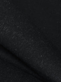 Muted Cool Black Cotton/Lycra Brushed Stretch Denim Sateen - NY Designer - 56W