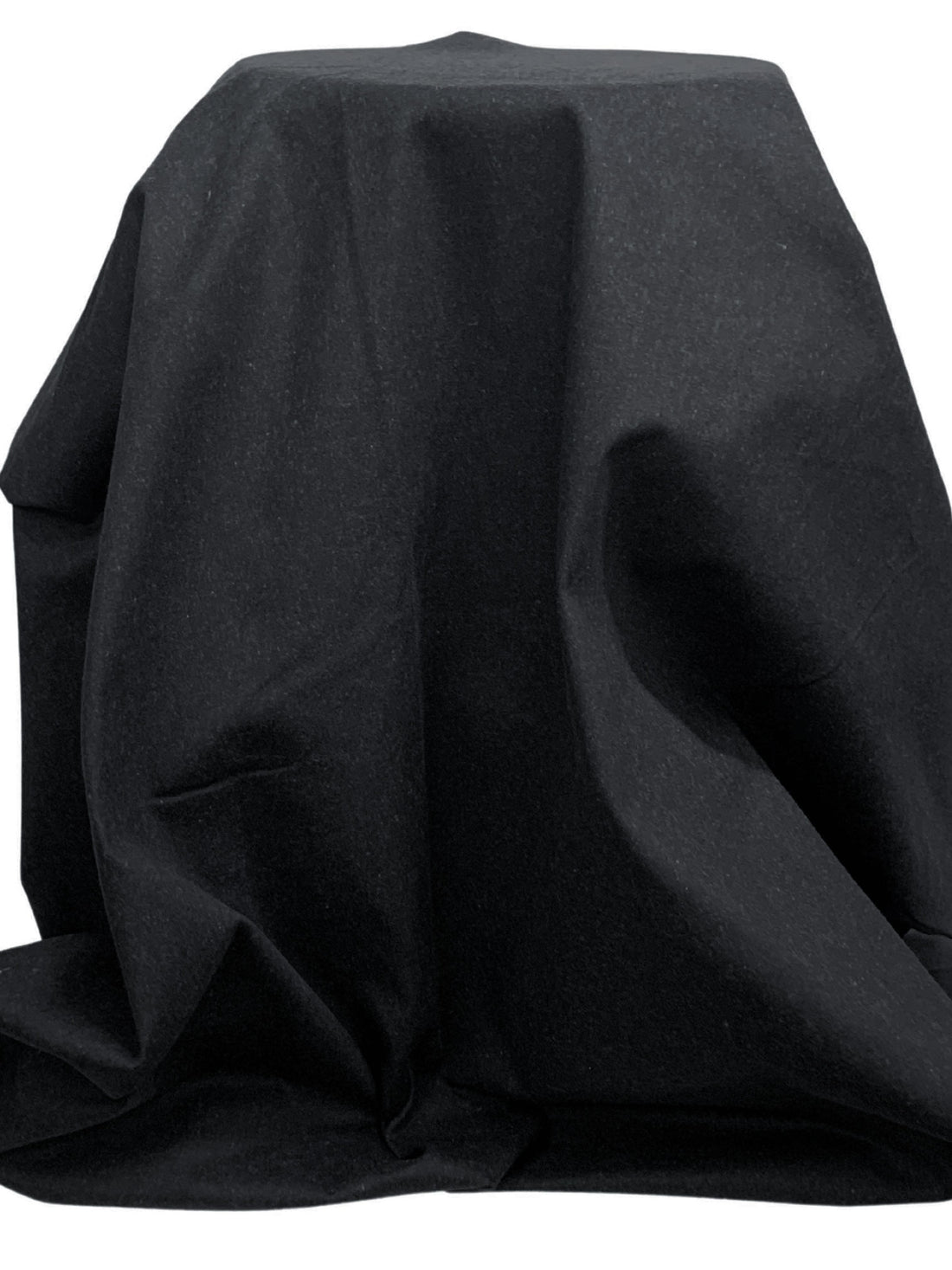 Muted Cool Black Cotton/Lycra Brushed Stretch Denim Sateen - NY Designer - 56W