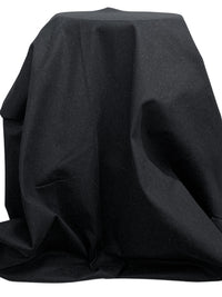 Muted Cool Black Cotton/Lycra Brushed Stretch Denim Sateen - NY Designer - 56W