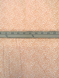 Fawn/White 100% Rayon Abstract Dot Print Crinkle Challis 52W