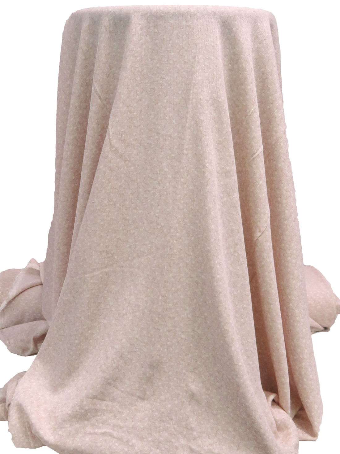 Dust Storm Pink/White/Pale Chestnut 100% Rayon Faded Floral Print Crinkle Challis 52W