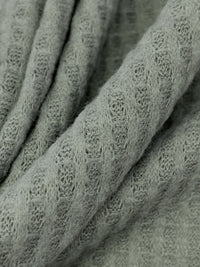 Vintage Gray Polyester/Rayon/Lycra Brushed Waffle Sweater Knit 56W