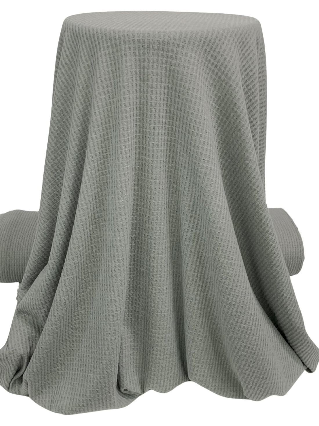 Vintage Gray Polyester/Rayon/Lycra Brushed Waffle Sweater Knit 56W