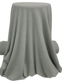 Vintage Gray Polyester/Rayon/Lycra Brushed Waffle Sweater Knit 56W