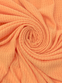 Apricot Polyester/Rayon/Lycra Brushed Waffle Sweater Knit 54W