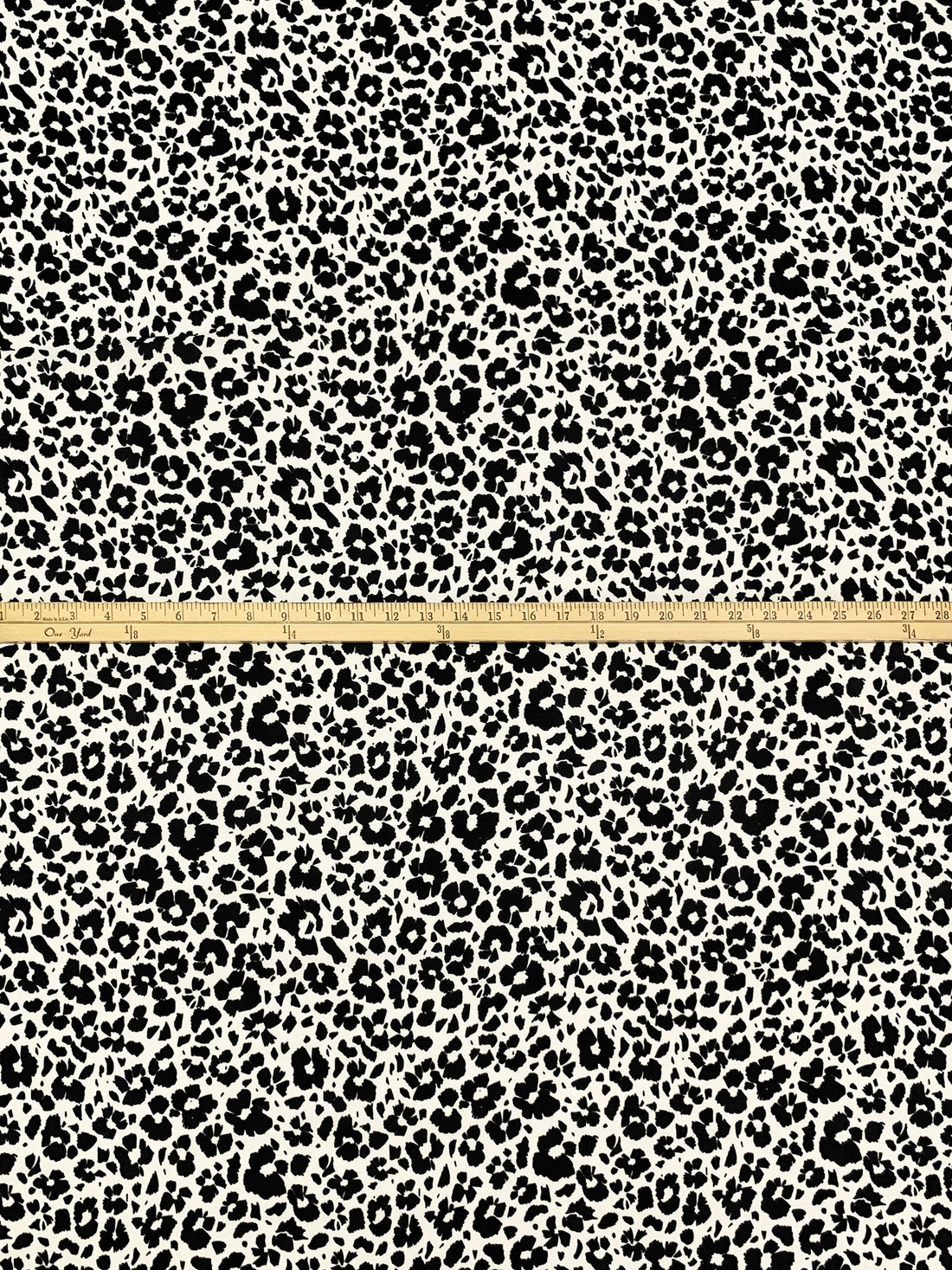 White/Black 100% Polyester Floral Print Satin-Faced Chiffon - Norma Kamali - 56W