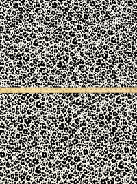 White/Black 100% Polyester Floral Print Satin-Faced Chiffon - Norma Kamali - 56W