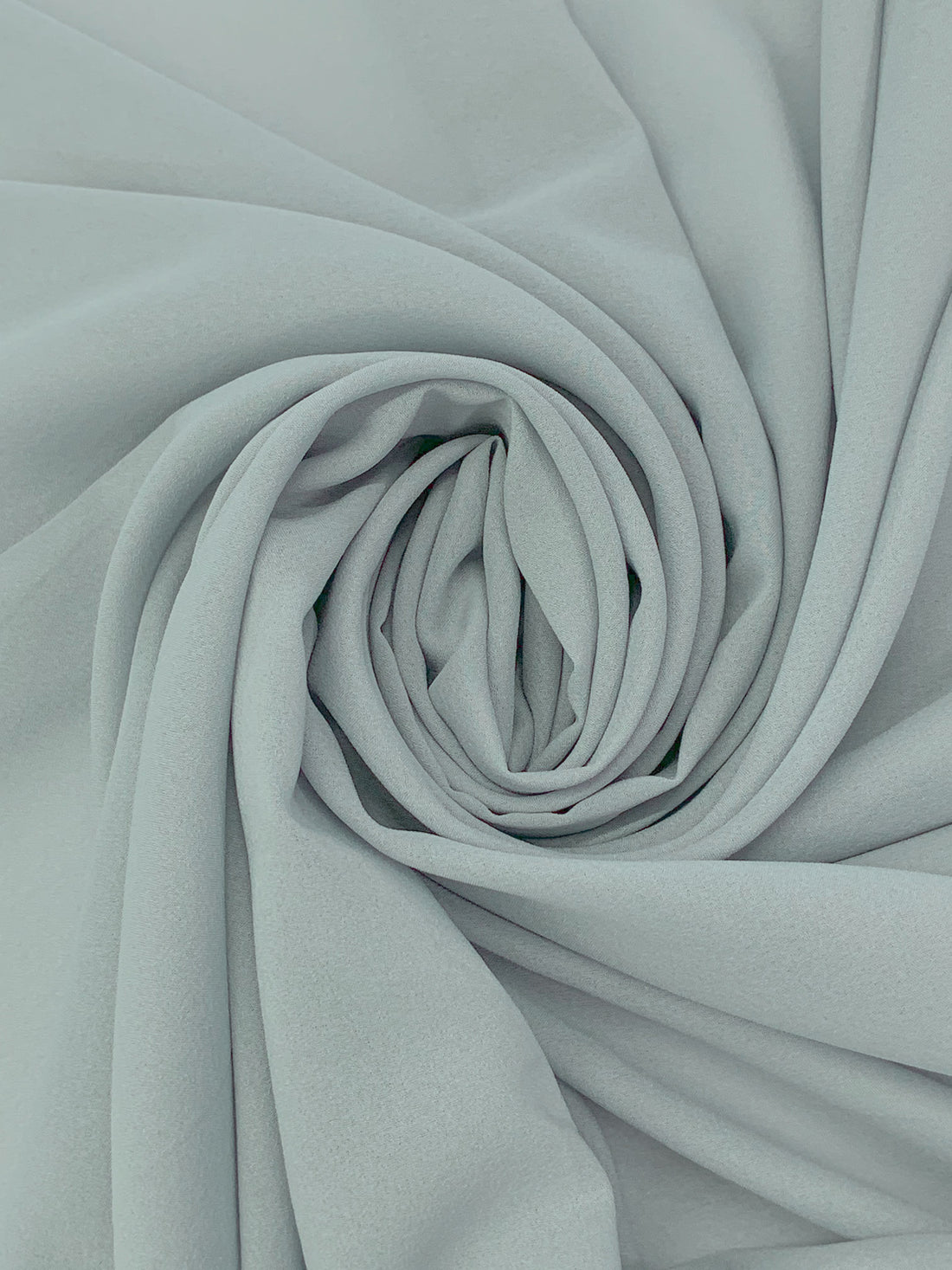 Arctic Pebble Gray 100% Polyester Georgette - Norma Kamali - 54W