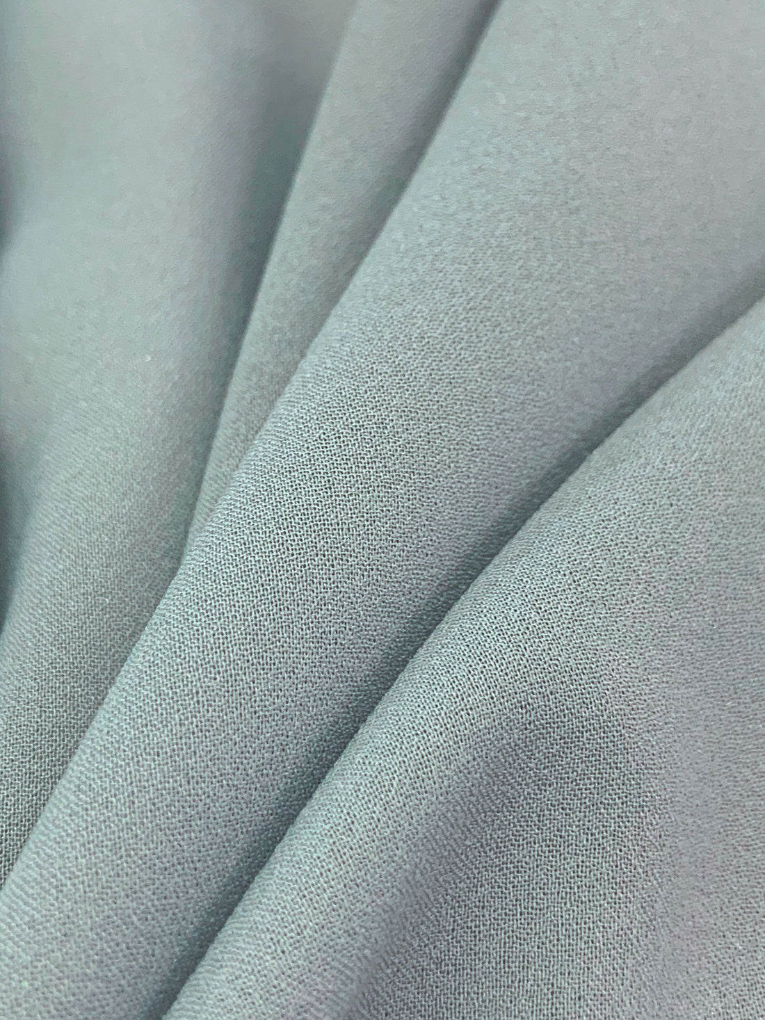 Arctic Pebble Gray 100% Polyester Georgette - Norma Kamali - 54W