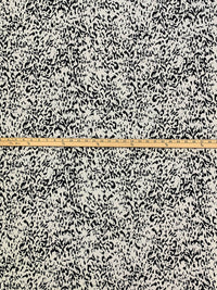 Palest Gray/Black 100% Polyester Animal Print Georgette - Norma Kamali - 58W