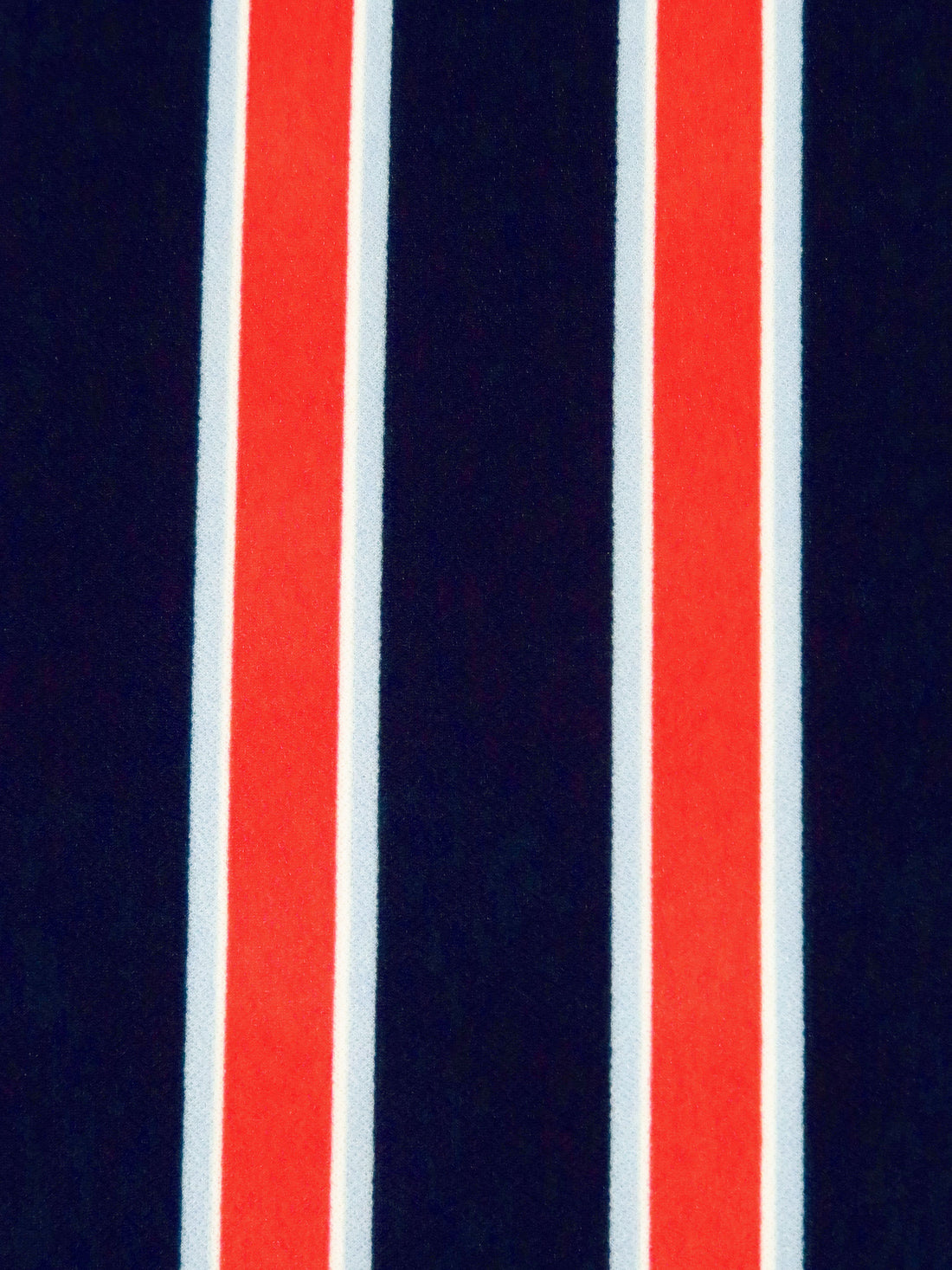 Midnight Navy/White/Columbia Blue/Multi Polyester/Lycra Vertical Stripe Print Crepe Double Knit 58W