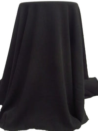 Pitch Black 100% Polyester Animal Weave Jacquard Midweight Woven - NY Designer - 54W