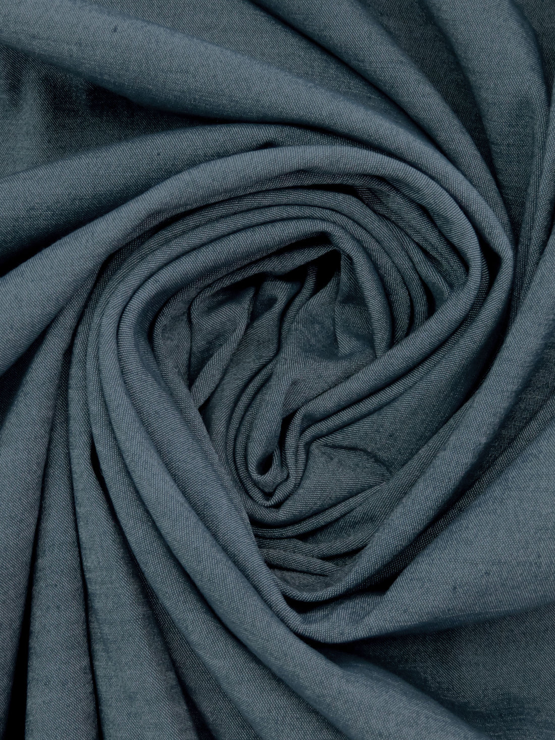 Iron Head Flower/Pearl Polyester/Rayon/Lycra Chambray-Look Double-Faced Satin - NY Designer - 54W