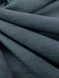 Iron Head Flower/Pearl Polyester/Rayon/Lycra Chambray-Look Double-Faced Satin - NY Designer - 54W