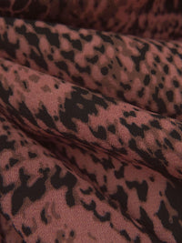 Brandy/Black/Expresso 100% Polyester Snakeskin Print Crepe Blouse Weight Woven 56W