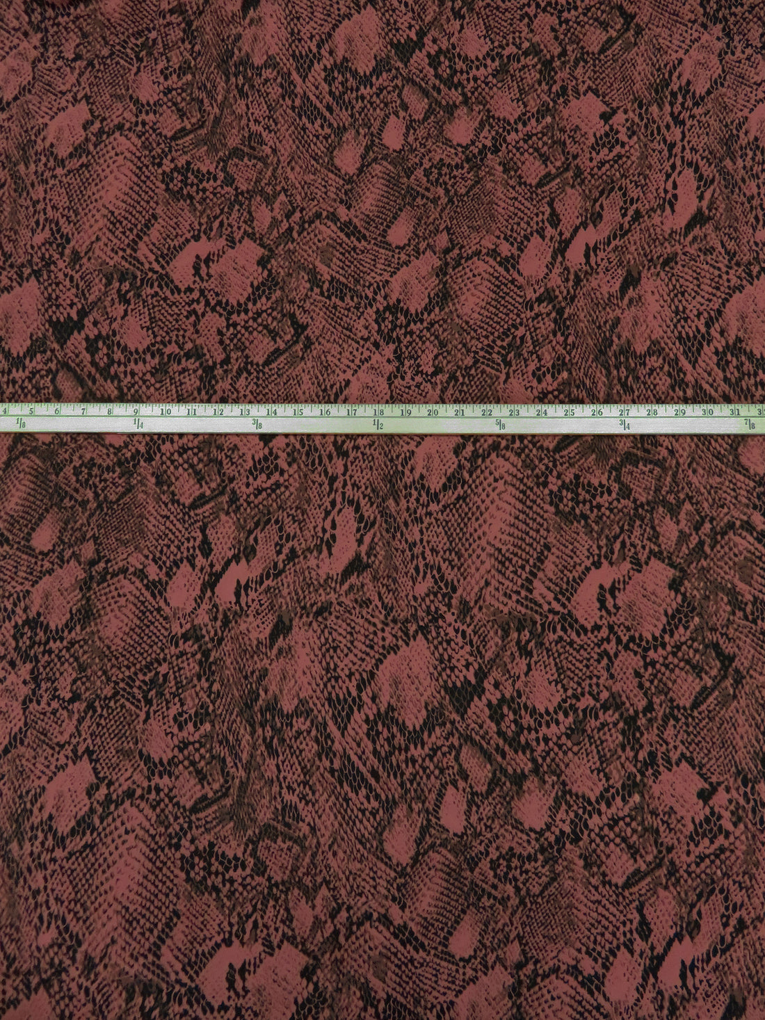 Brandy/Black/Expresso 100% Polyester Snakeskin Print Crepe Blouse Weight Woven 56W