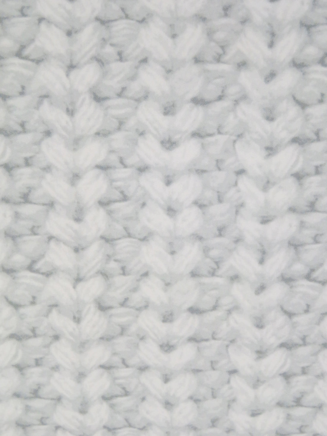 White/Light Gray/Ash Gray Polyester/Lycra Knitted Print ITY Knit - Norma Kamali - 58W