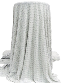 White/Light Gray/Ash Gray Polyester/Lycra Knitted Print ITY Knit - Norma Kamali - 58W