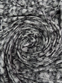 Charcoal/Cloud Gray/Black Polyester/Lycra Knitted Print ITY Knit - Norma Kamali - 59W