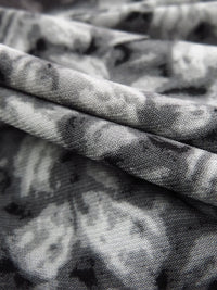 Charcoal/Cloud Gray/Black Polyester/Lycra Knitted Print ITY Knit - Norma Kamali - 59W