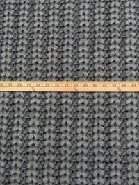 Charcoal/Cloud Gray/Black Polyester/Lycra Knitted Print ITY Knit - Norma Kamali - 59W