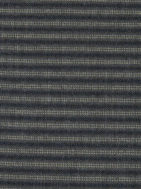 Onyx/Sand/Midnight Navy/Multi Worsted Wool/Polyester Horizontal Stripe Yarn-Dyed Flannel Suiting - NY Designer - 59W