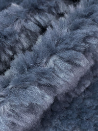 Shadow Blue 100% Polyester Faux Fur - NY Designer - 68W