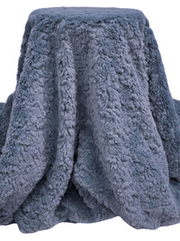 Shadow Blue 100% Polyester Faux Fur - NY Designer - 68W