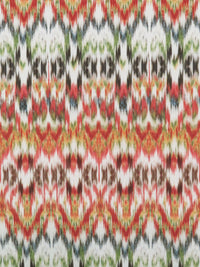 Cherry Red/Sand/Olive/Multi Nylon/Lycra Hazy Abstract Horizontal Stripe Print Swimwear/Activewear Knit 58W