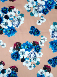 Tumbleweed/Rose Garnet/White/Multi 100% Cotton Floral Clusters Print Sateen Shirting 42W