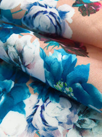 Tumbleweed/Rose Garnet/White/Multi 100% Cotton Floral Clusters Print Sateen Shirting 42W