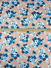 Tumbleweed/Rose Garnet/White/Multi 100% Cotton Floral Clusters Print Sateen Shirting 42W