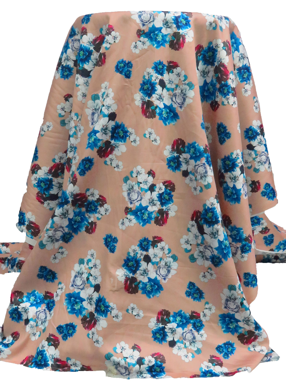 Tumbleweed/Rose Garnet/White/Multi 100% Cotton Floral Clusters Print Sateen Shirting 42W