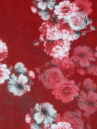 Sangria/White/Amaranth/Multi 100% Cotton Floral Print Voile 42W