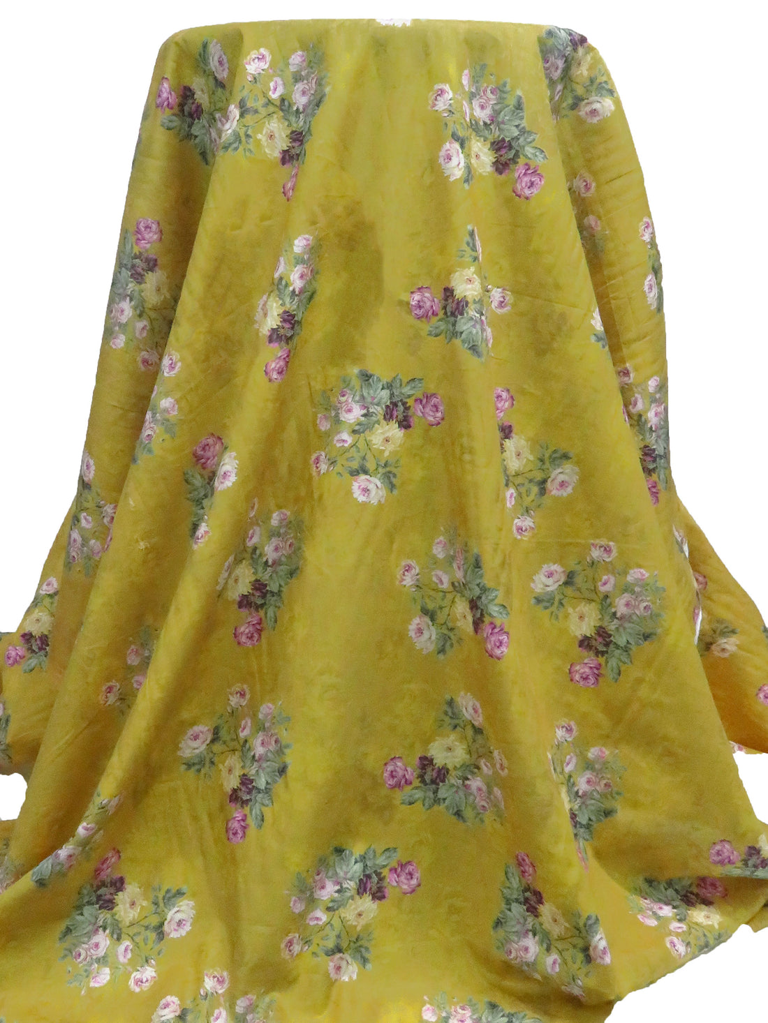 Old Moss Green/Byzantium/Myrtle Green/Multi 100% Cotton Floral Print Lawn 44W