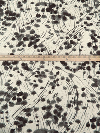 Bone/Betel Nut/Dim Gray 100% Polyester Abstract Organic Weave Tapestry Jacquard Upholstery Woven 56W