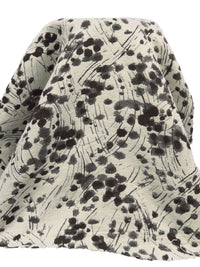 Bone/Betel Nut/Dim Gray 100% Polyester Abstract Organic Weave Tapestry Jacquard Upholstery Woven 56W