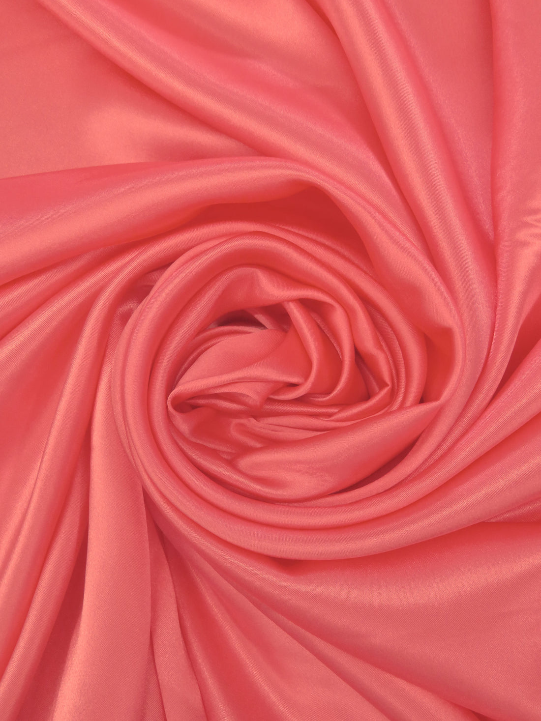 Vivid Coral Reef 100% Polyester Charmeuse 58W