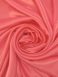 Vivid Coral Reef 100% Polyester Charmeuse 58W