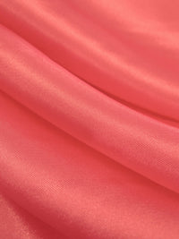 Vivid Coral Reef 100% Polyester Charmeuse 58W