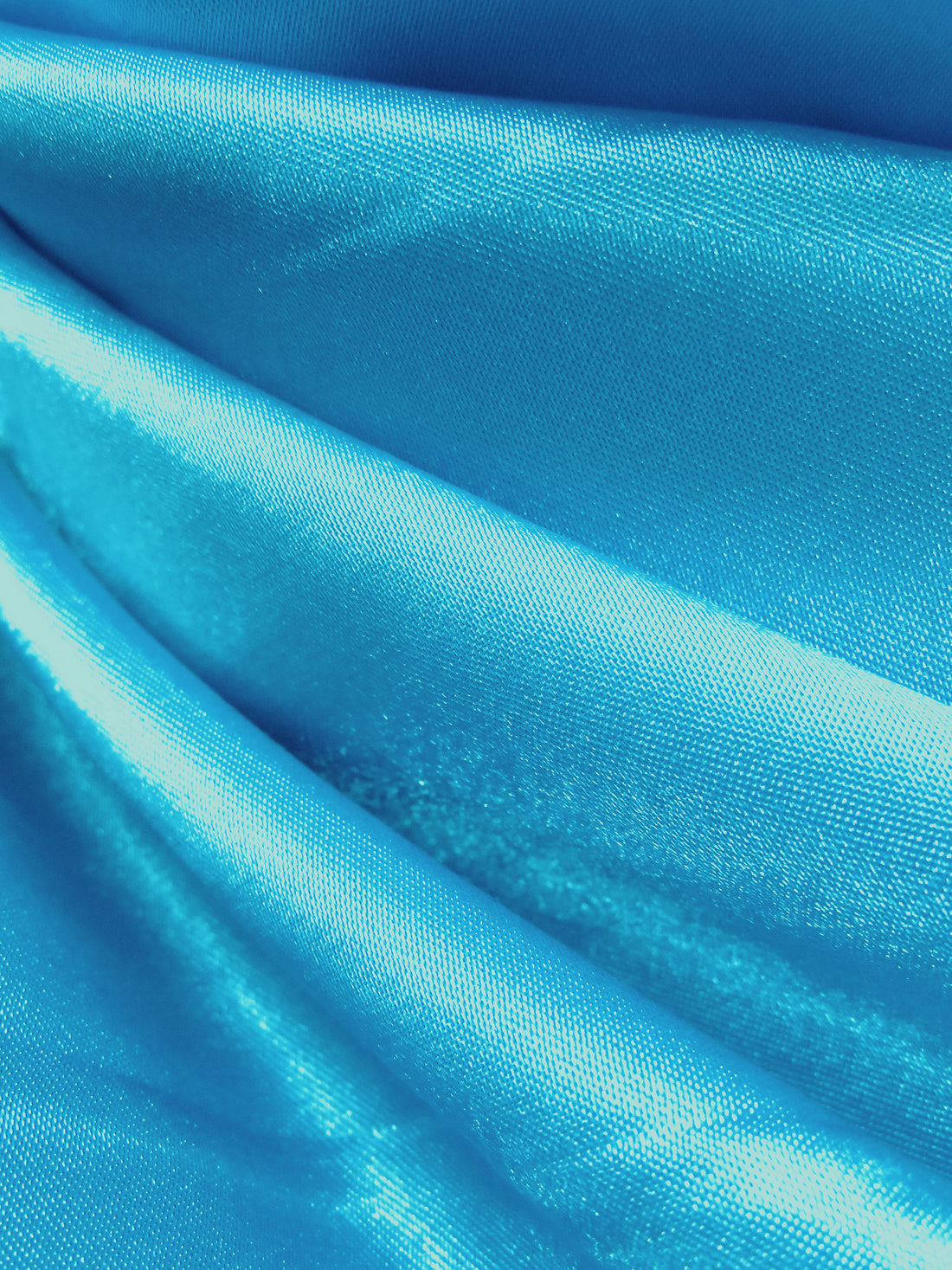 Rich Electric Blue 100% Polyester Charmeuse 58W