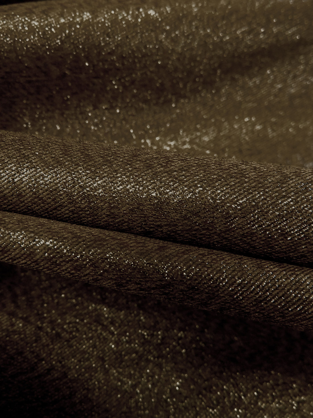 Lisbon Brown Polyester/Metallic/Lycra Shimmer Stretch Taffeta - NY Designer - 58W