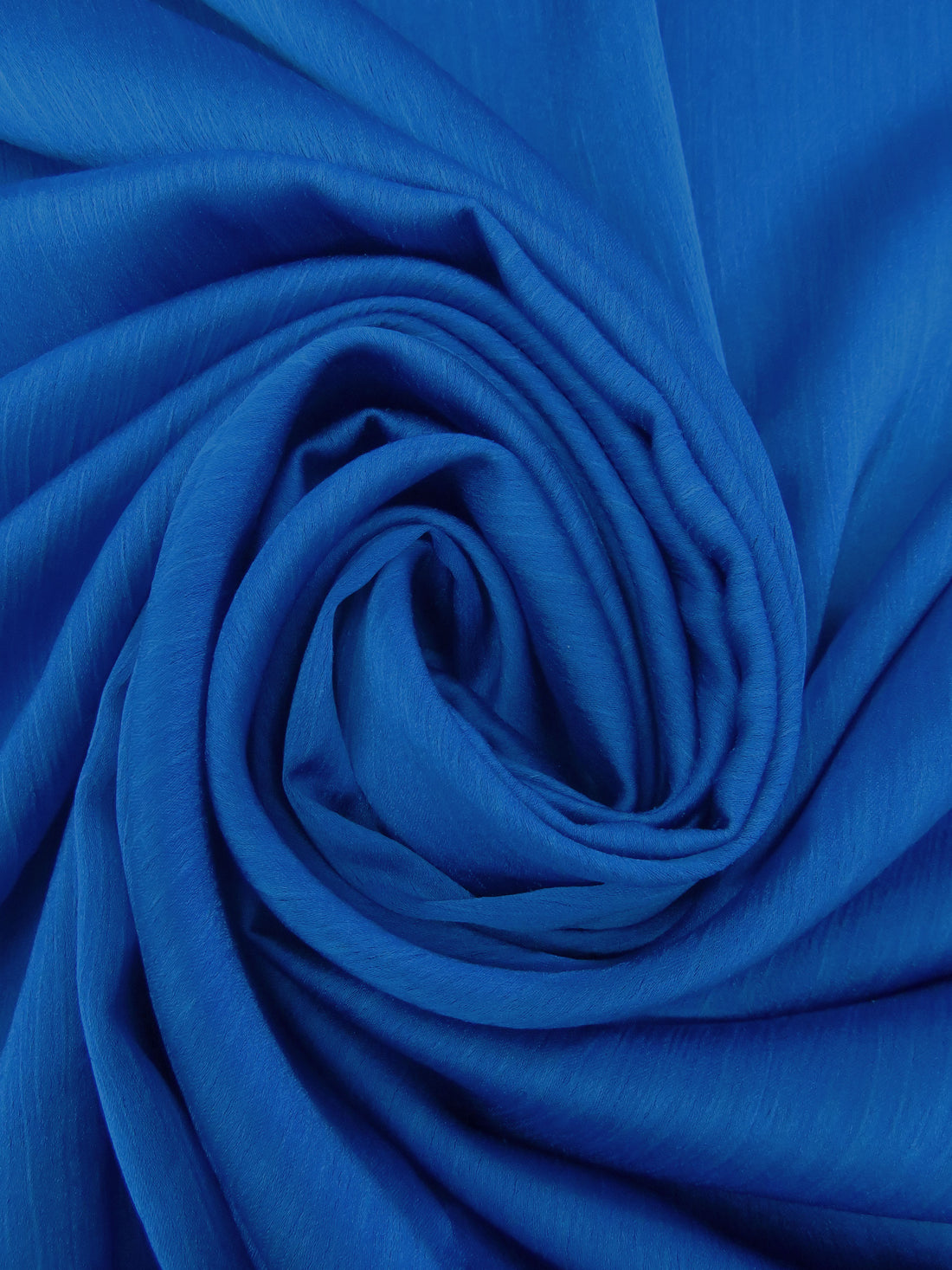Cobalt Blue 100% Polyester Crinkle Satin-Faced Chiffon - NY Designer - 60W
