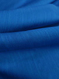 Cobalt Blue 100% Polyester Crinkle Satin-Faced Chiffon - NY Designer - 60W