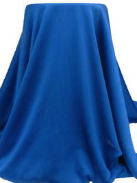 Cobalt Blue 100% Polyester Crinkle Satin-Faced Chiffon - NY Designer - 60W